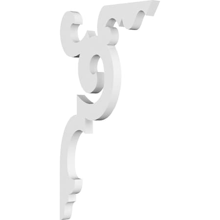 Ekena Millwork Benson Architectural Grade PVC Bracket, 5/8"W X 7"D X 12"H BKTP01X07X12BE